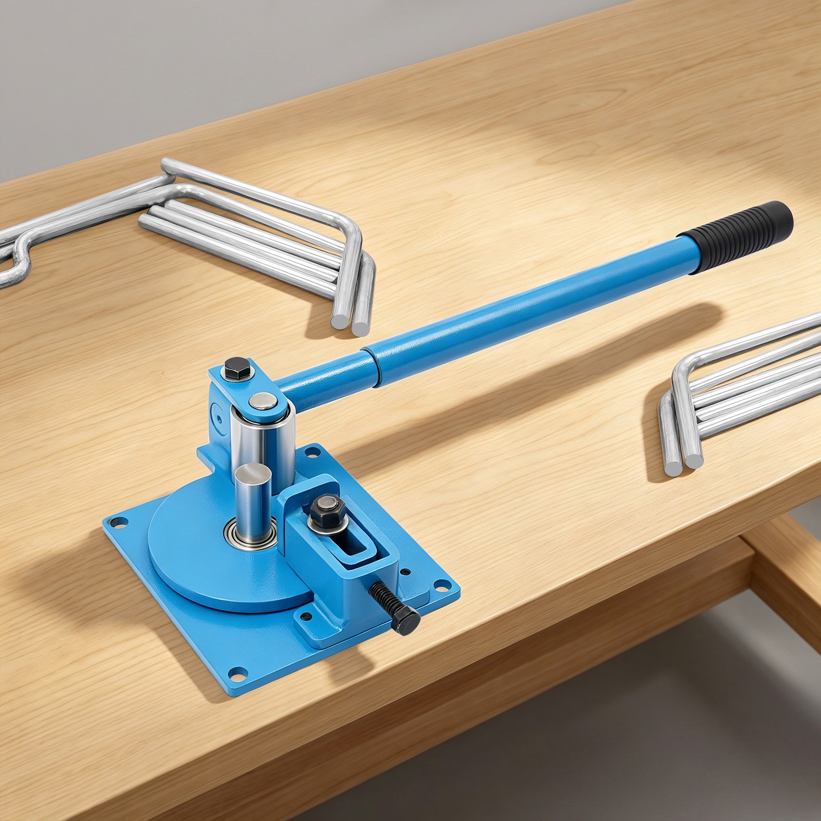 Manual Rebar Bender, Rebar Bending Tool, Manual Rod Bar Bender With 7 Bearings