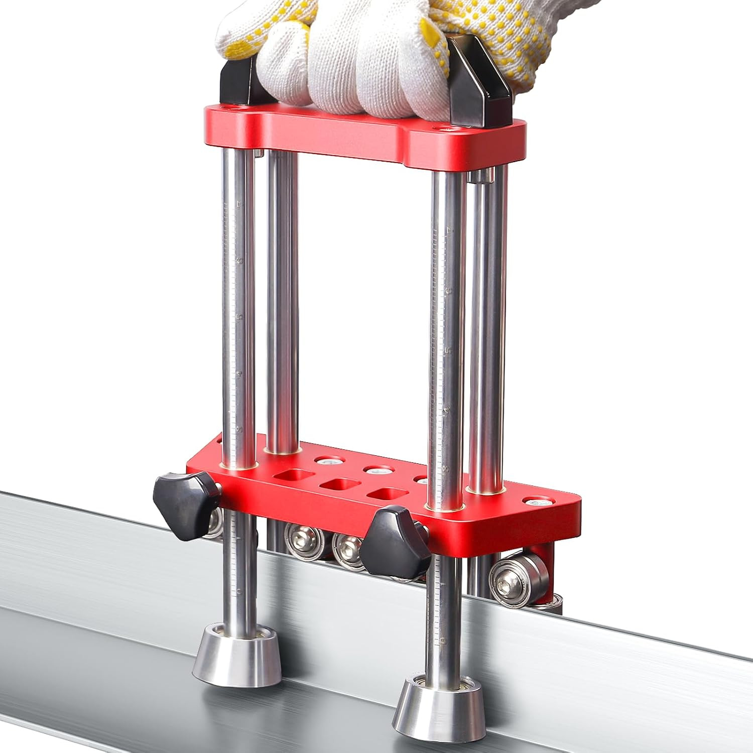 Sheet Metal Roller 2 Station Metal Bender, 0-100° Adjustable Bending, Portable 7