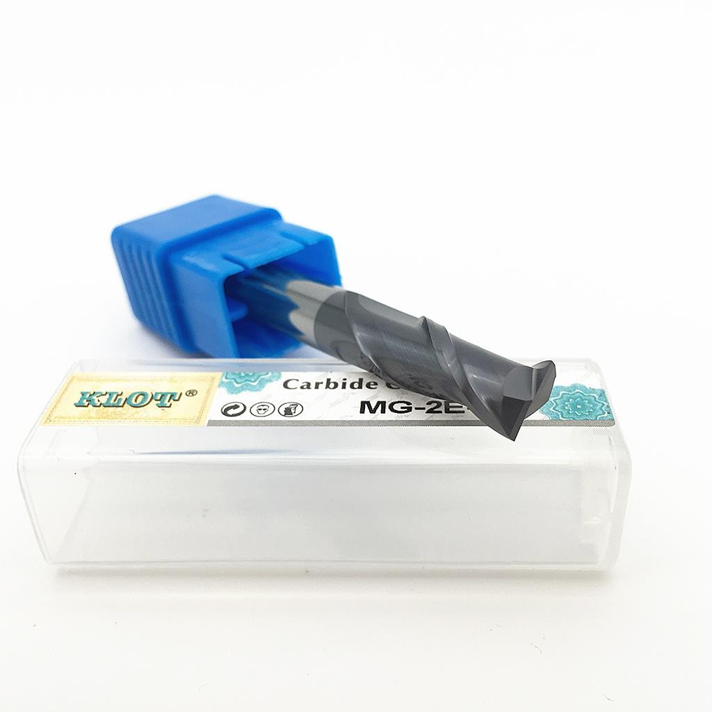 HRC50 ALTiN Coated Black Oxide Solid Carbide End Mill 1mm-2mm 2-Flute CNC