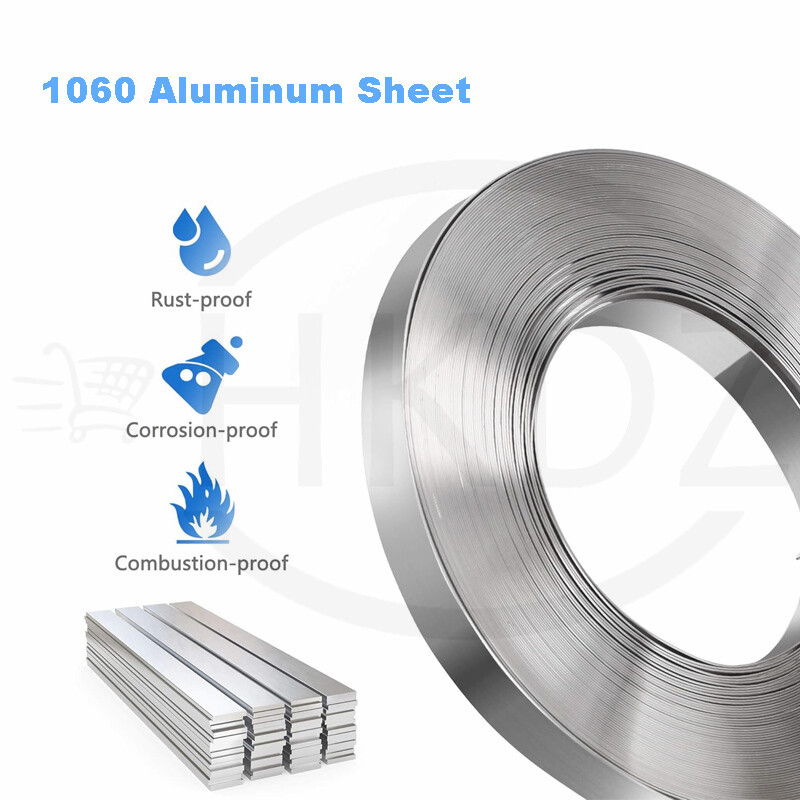 1060 Aluminum Foil Sheet Strip Metal Flat Plate Thickness 0.2-2mm Multiple Sizes