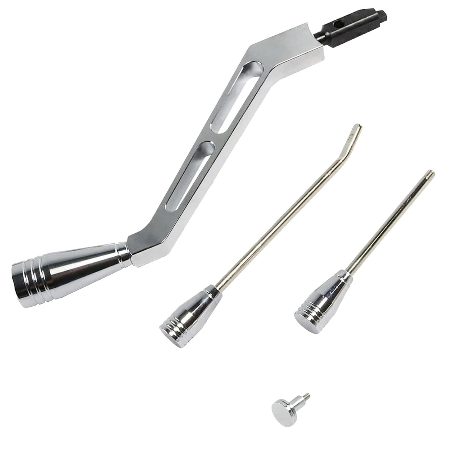 Polished Billet Aluminum Column Shifter Lever,Turn Signal, Lever Hazard Boots &