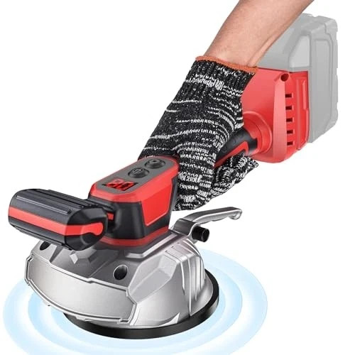 Cordless Tile Vibration Leveling Machine Compatible with Milwaukee 18V Battery,