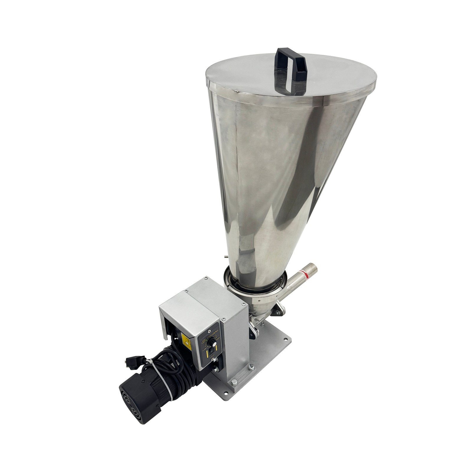 220V Stainless Steel Single Screw Materials Feeder Feeding Engine 0.6-3KG/H