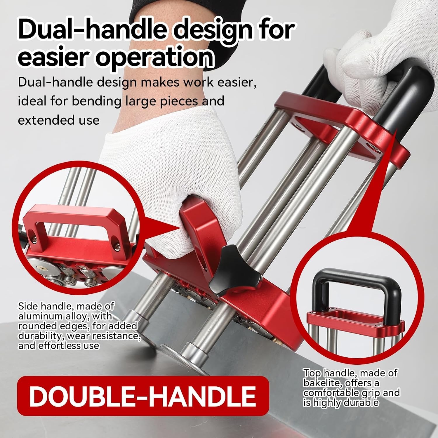 Precision 2 Station Sheet Metal Roller & Bender Tool – 7in Lightweight Design