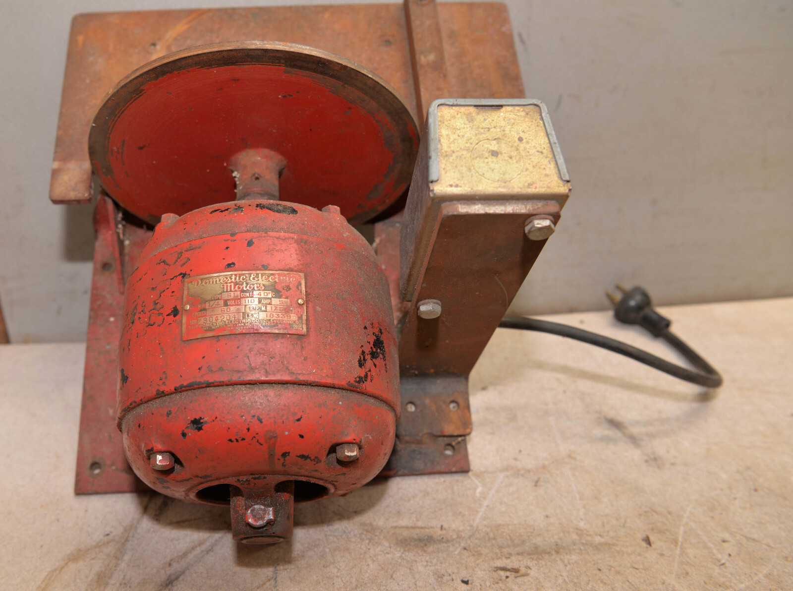 Machinist made bench grinder knife maker blacksmith vintage grinding tool