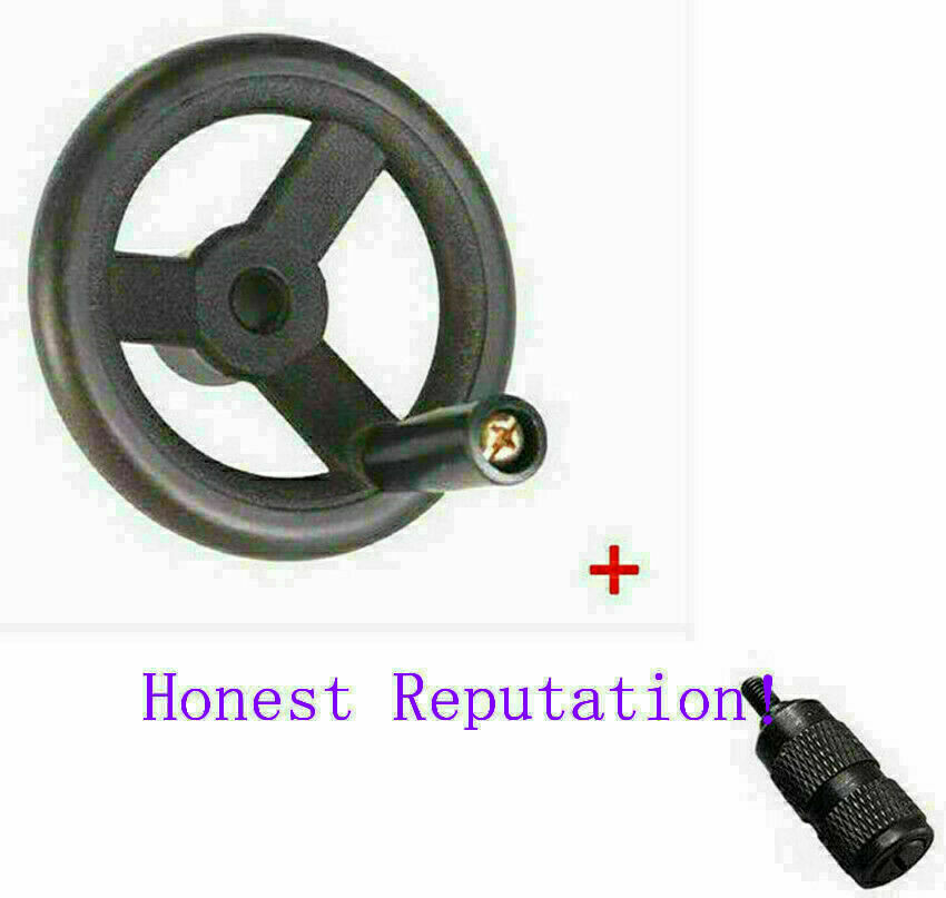 CNC Bridgeport Milling Machine Parts 1×Feed Hand Wheel + 1×Reverse Knob Assembly