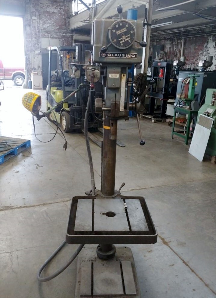 CLAUSING 20″ VARIABLE SPEED FLOOR STAND DRILL PRESS Model 22V-1
