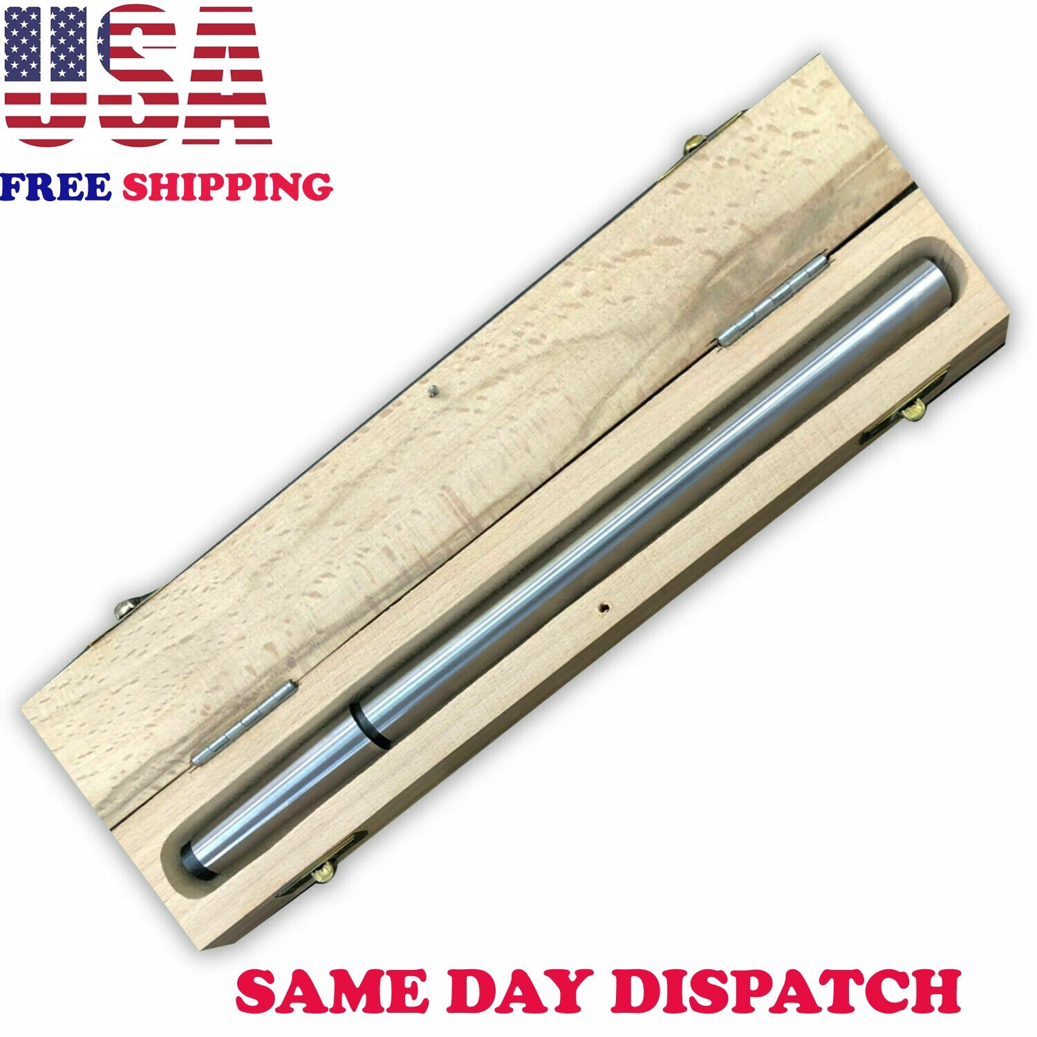 MT3 Lathe Alignment Test Bar Shank Size 3MT Wooden Box Bluefox