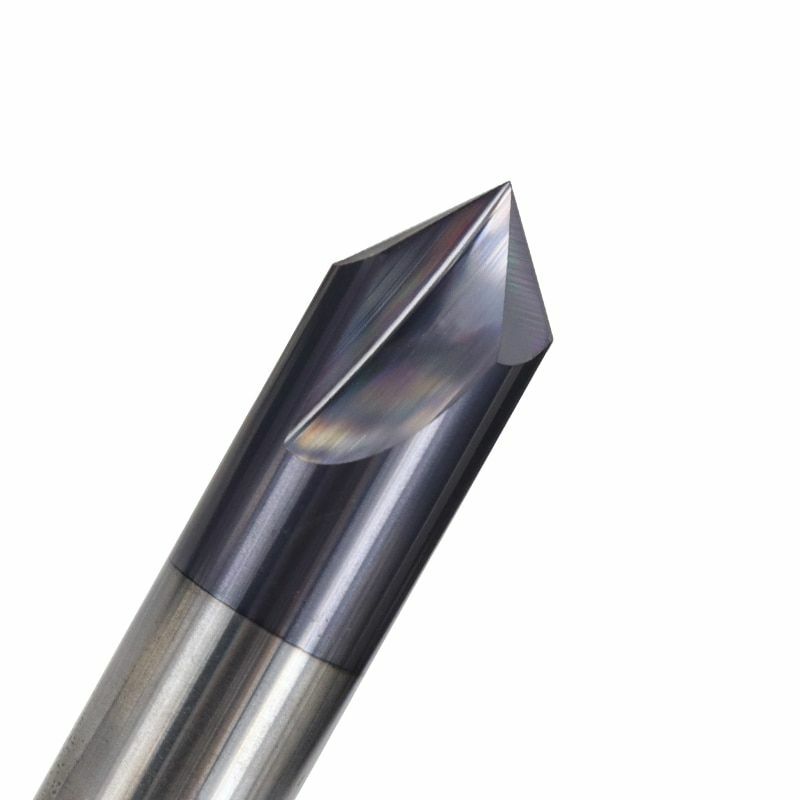 Carbide Chamfering Milling Cutter 60/90/120 Degrees 3 Flute Deburring Route