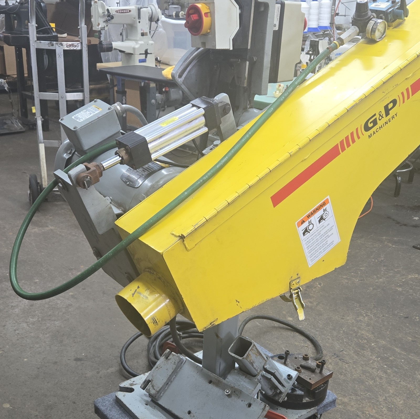G&P Machinery B-490-7 Belt Grinder Polisher Manual 230V 3450 RPM