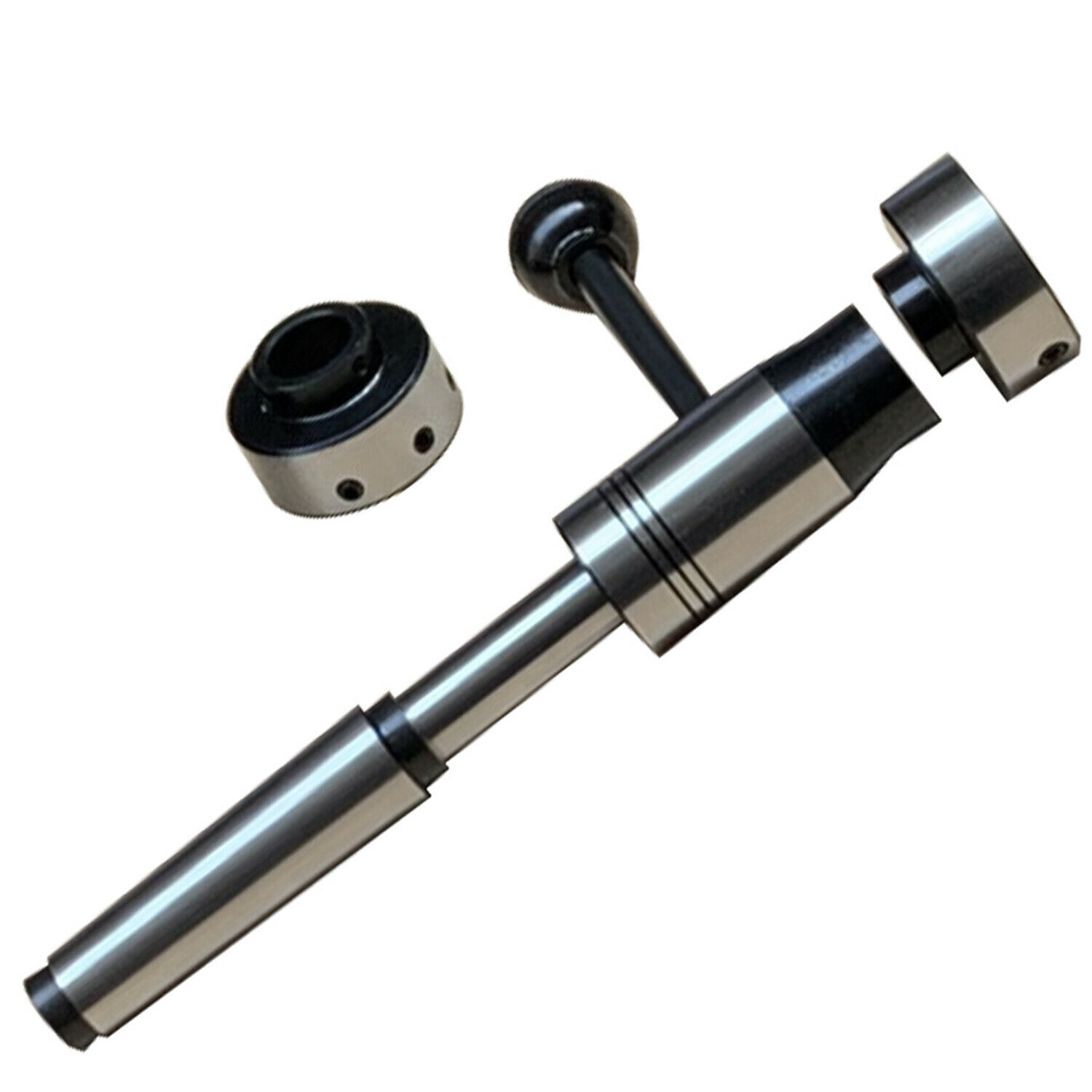 Lathe Tailstock Floating Die Holder Set MT3 Shank 3MT Holds Round Metric Dies mm