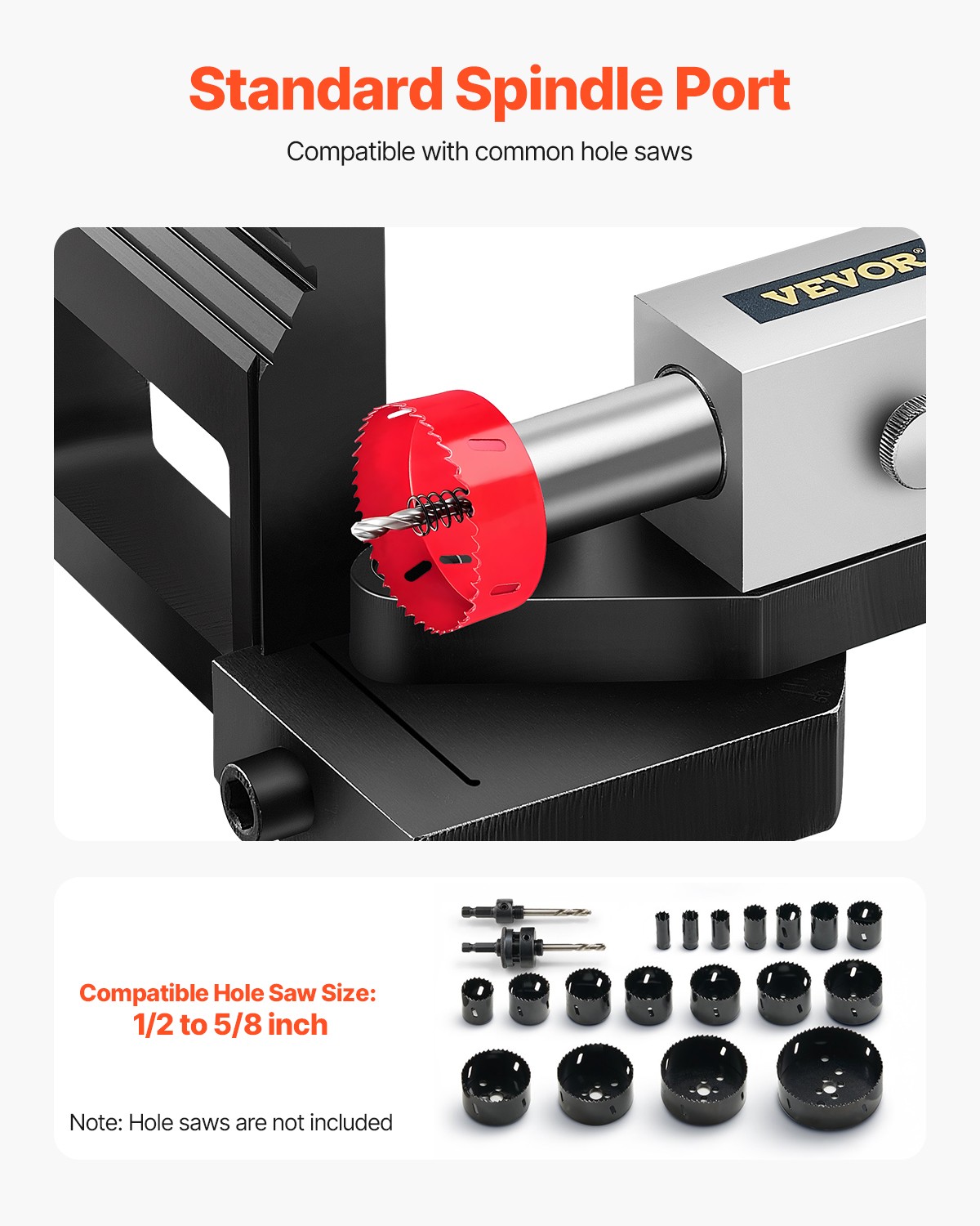 VEVOR Pipe Tube Notcher 1/2 to 3in Tubing Notcher with 0 to 50° Adjustable Angle