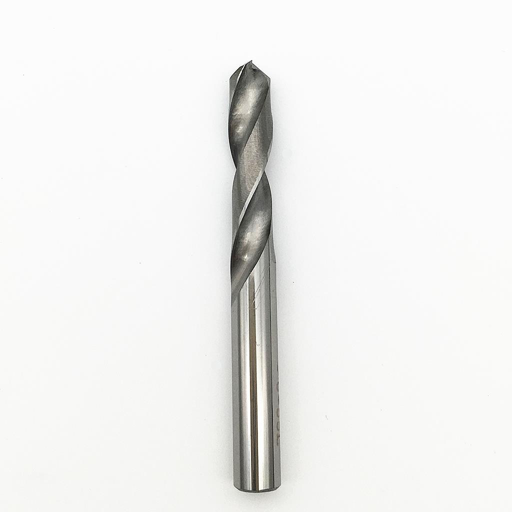 10pcs HRC50 Solid Carbide Drill Bit 1mm-2mm 2-Flute Stub Straight Shank