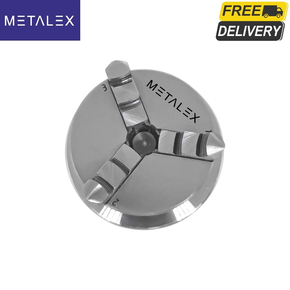 65mm 2.5″ 3 Jaw Self Centering Baby Lathe Chuck Backplate T Nuts Milling Metal