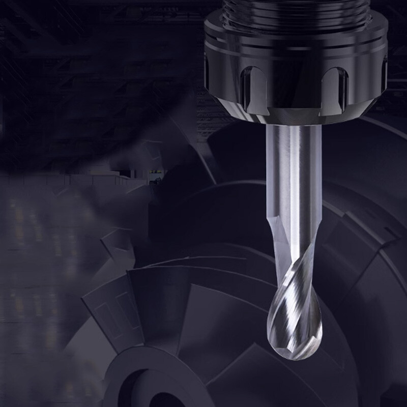 HSS 2 Flute Ball Nose End Mill Cutter For CNC Finishing End Mills R1/R2/R3-R12.5