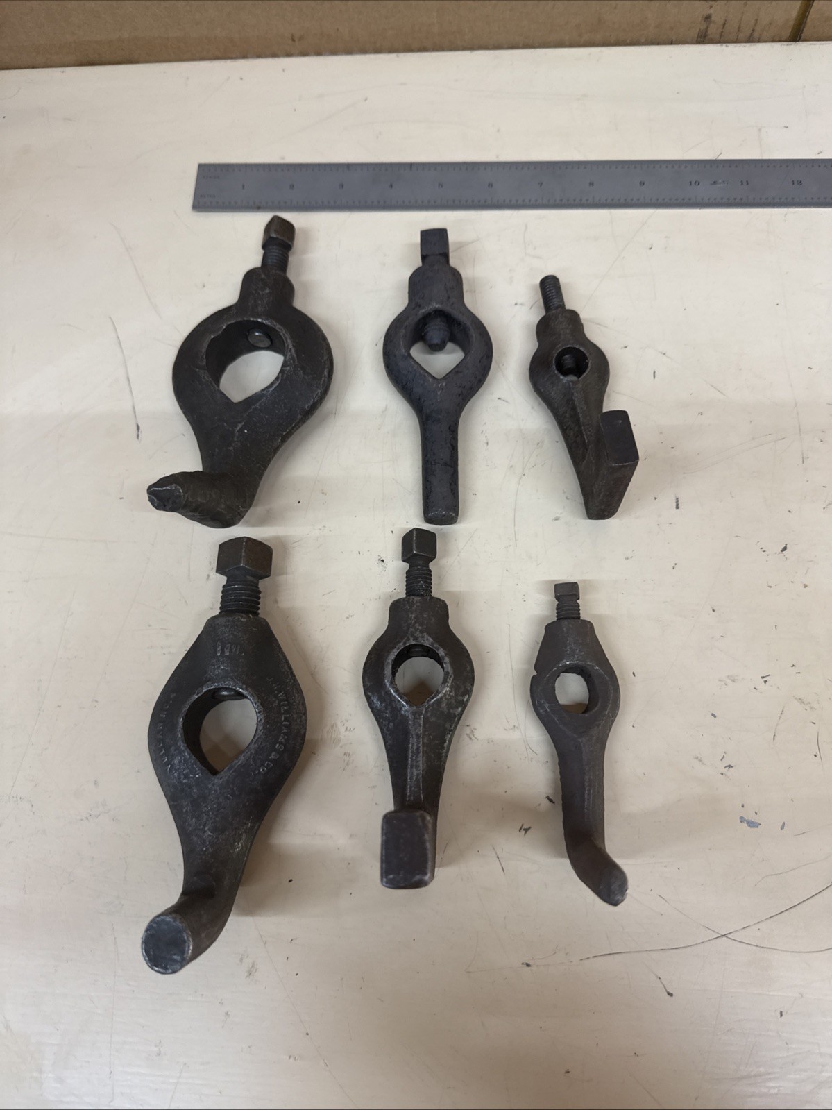 Lot Of 6 Lathe Drive Dogs 1-3/8-1/2” JH Williams Ect