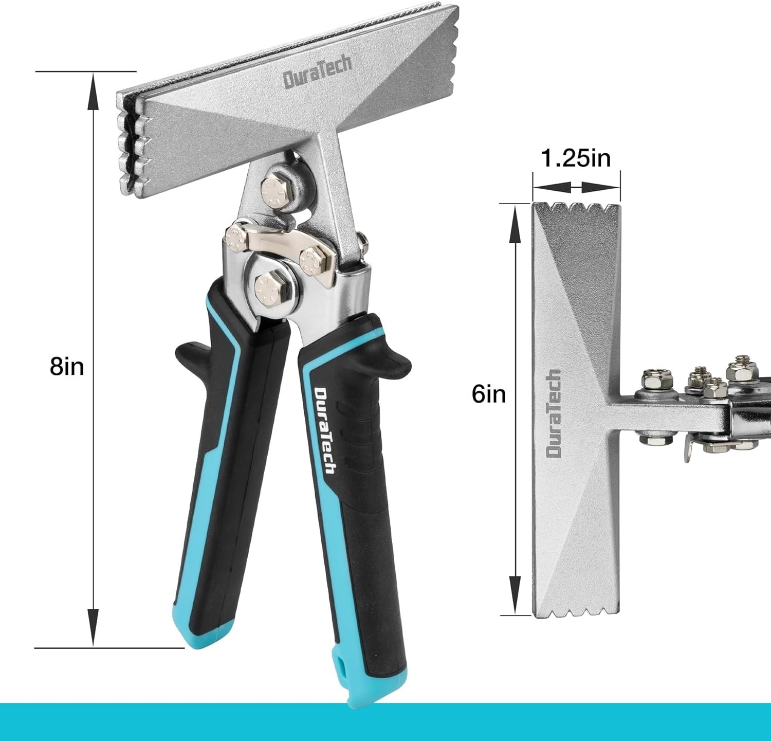 Durable 6 Inch Sheet Metal Bender Hand Tool Straight Jaw Precision Bending