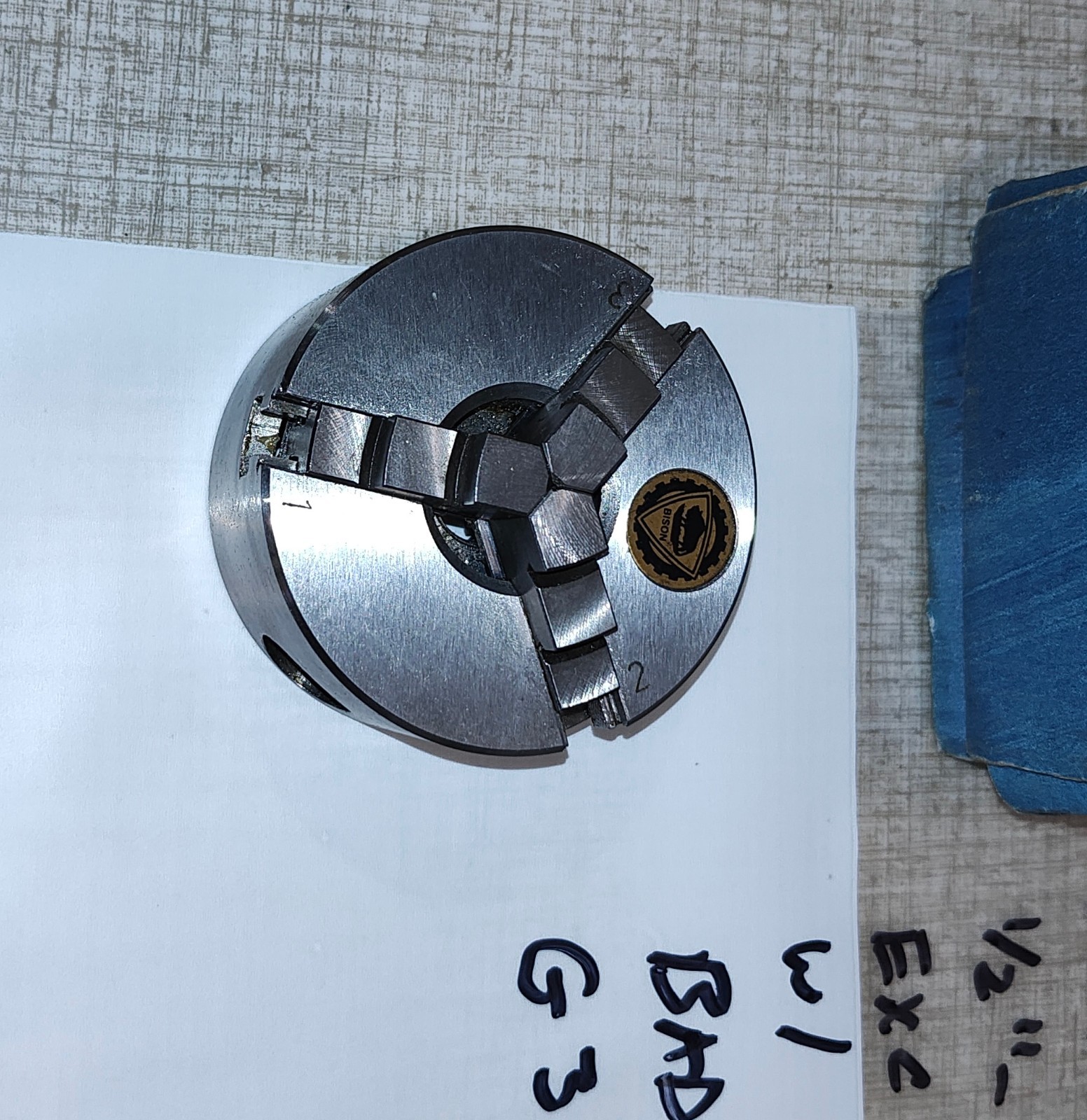 Bison 2-3/8″ Three Jaw Chuck & Key #7-810-0222 G30Z