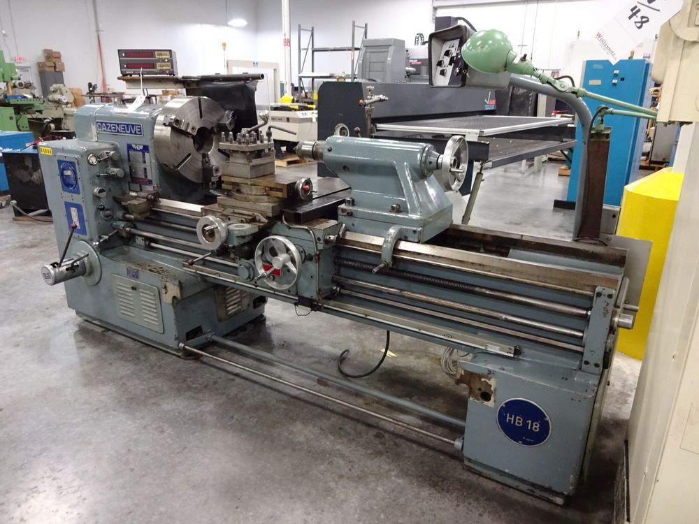Cazanueve 28″ Swing x 60″ B.C. Geared Head Engine Lathe HB725 Inch/Metric Thread