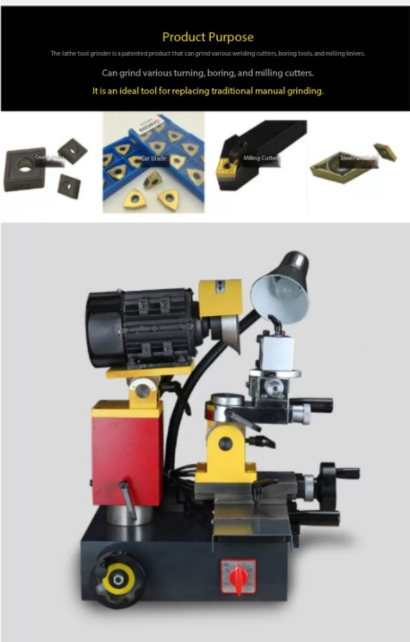 Welded Thread Turning Tool Grinder | Multi-Function Alloy Regrinding Machine