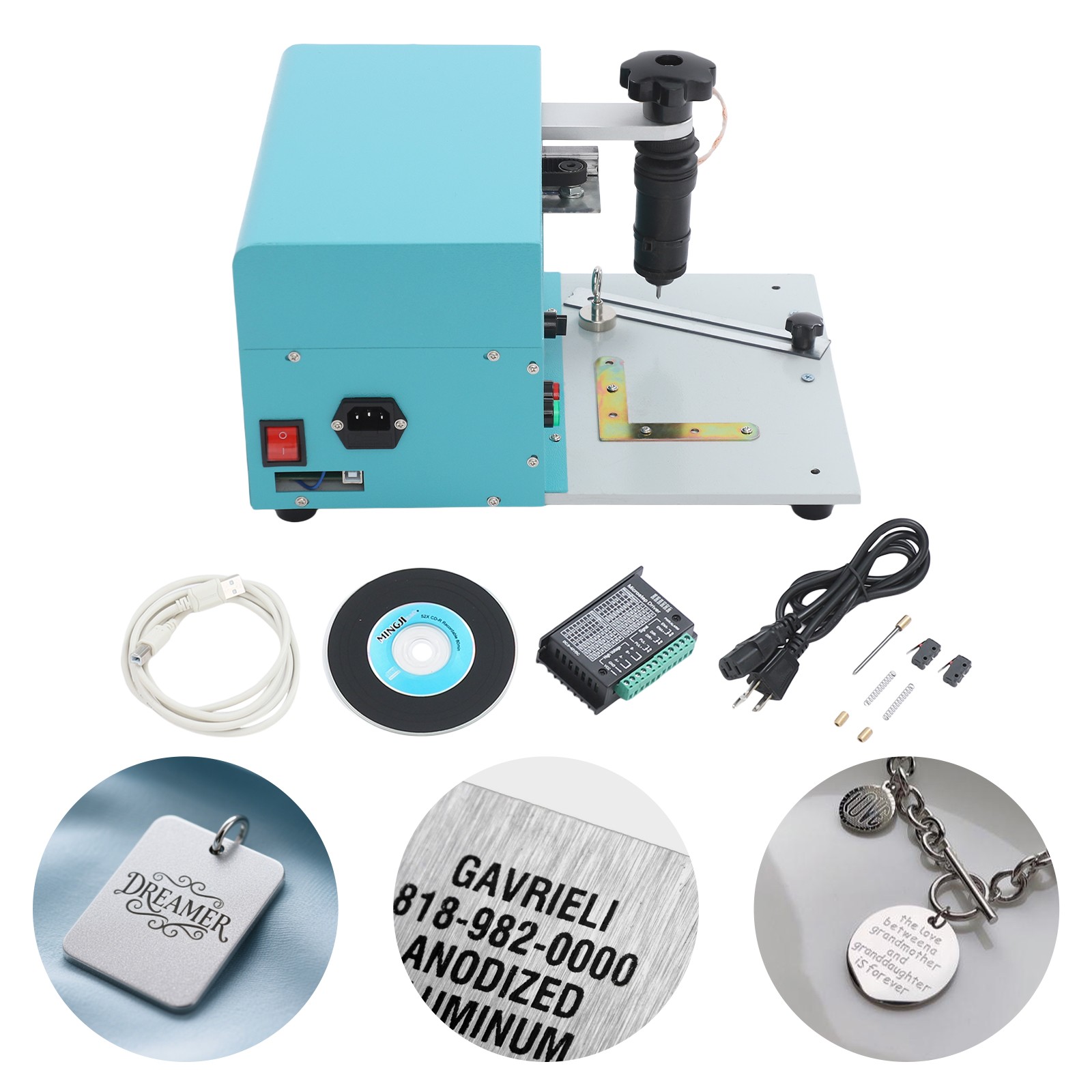 170mm ﻿*100mm ﻿Industrial Electric Metal Plate Marking Machine Nameplate Marker