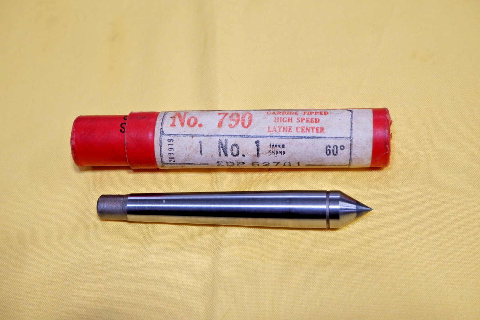 Cleveland Twist Drill, Carbide Tipped Dead Center, No. 1 Taper Shank – FreeShip
