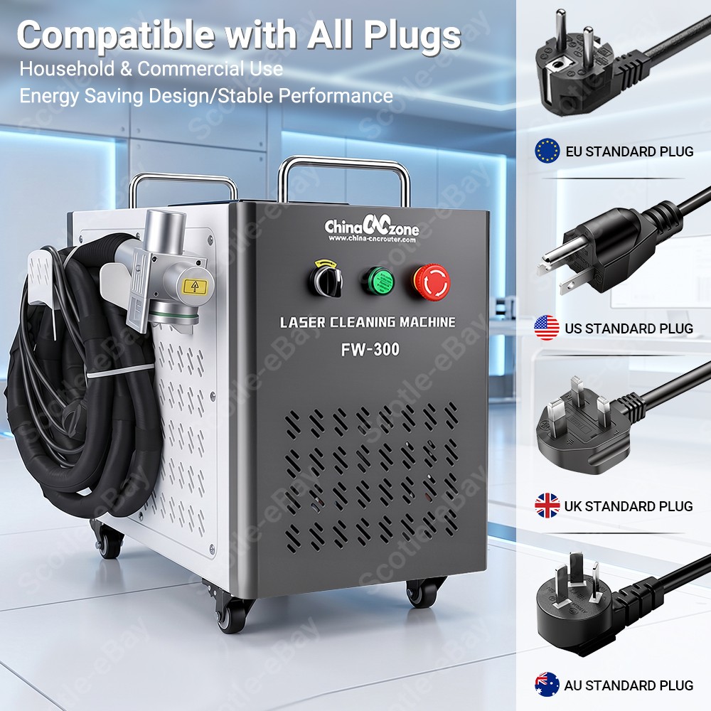 JPT 300W Pulsed Laser Cleaning Machine F Cleaning Furniture/Paint/pavement/Stone