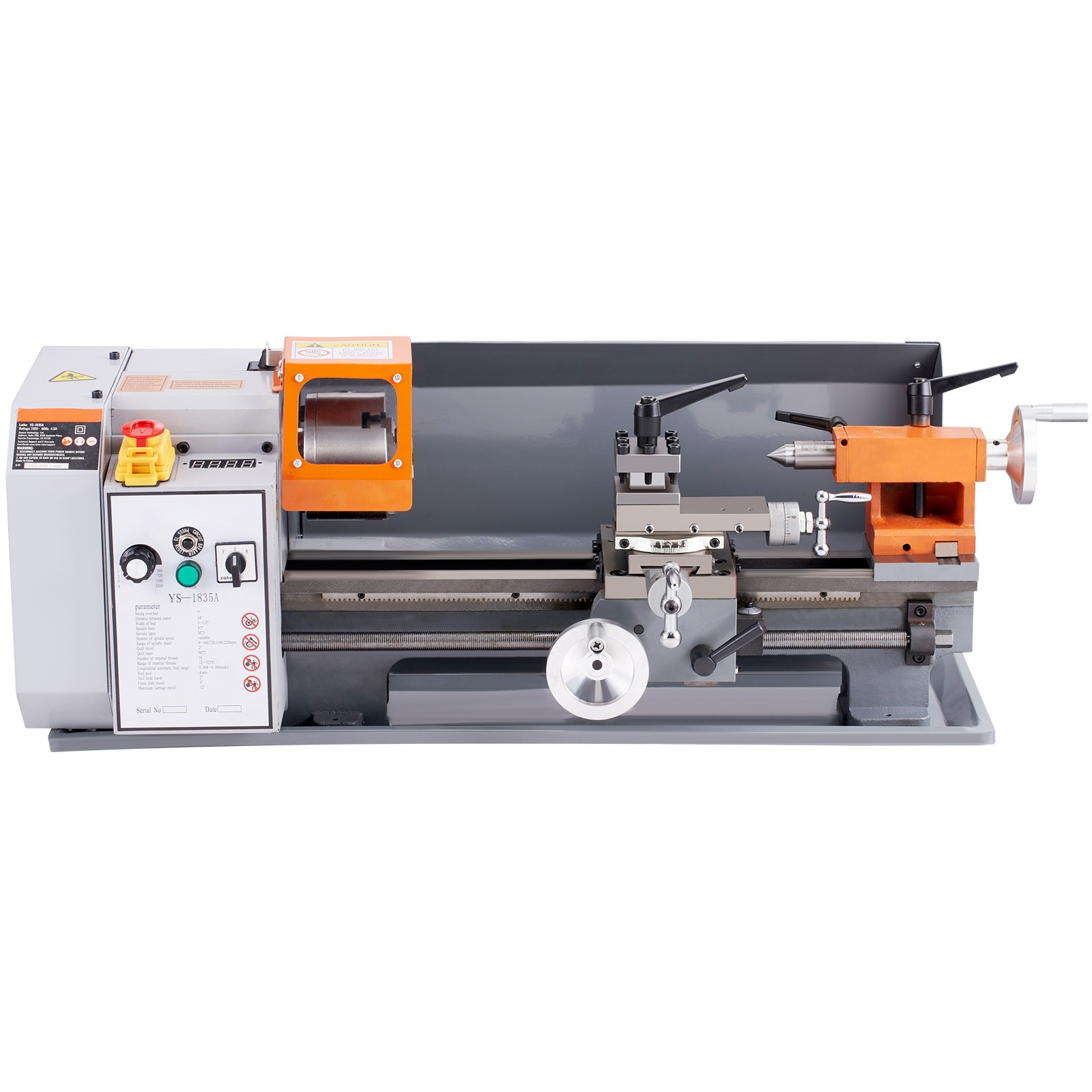 Uimoso Metal Lathe Power Metal Lathe 7”x13.78”0-2200 RPM Continuously Variable