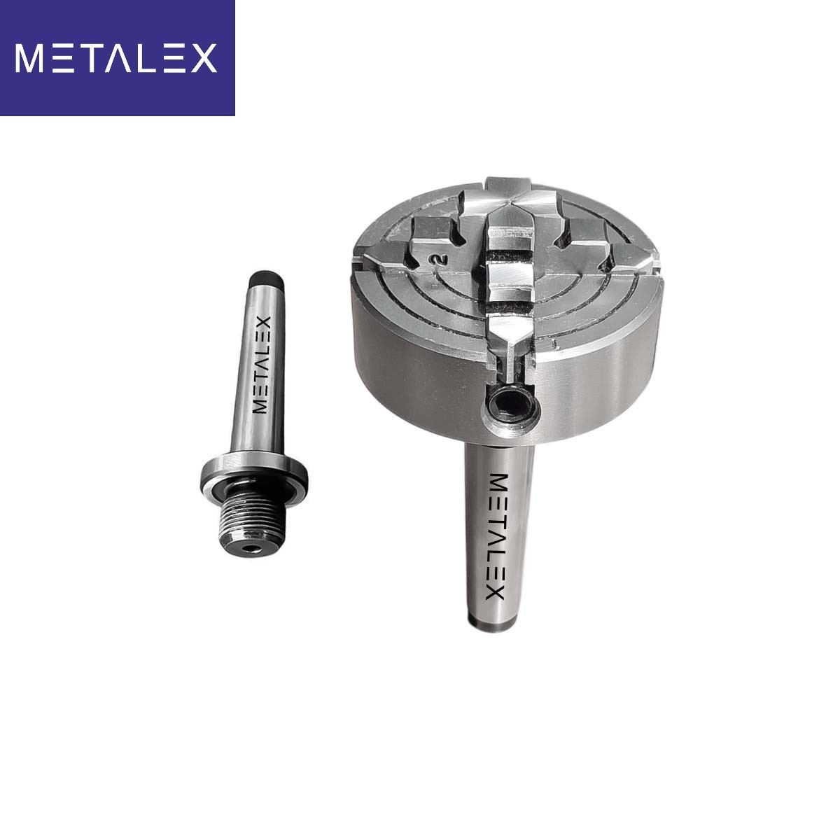 2-3/4″ Independent 4 Jaw 70mm Lathe Chuck MT1 MT2 Adapters Drill Metalwork Shank