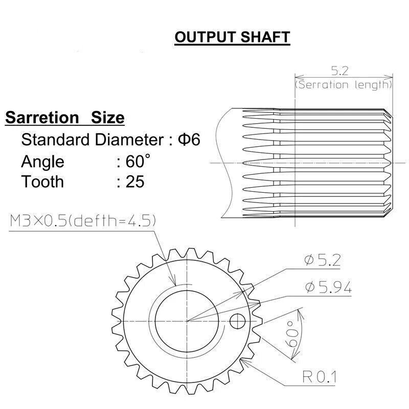 H25T Servo Spline Rotary Broach Punch Tools Cutter 0.5 inch Shank 12.7mm