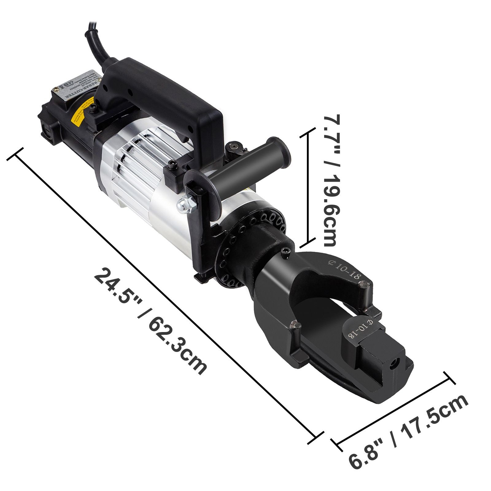 1500W Electric Rebar Bender 1 in Capacity Hand Held Hydraulic Tool 110V