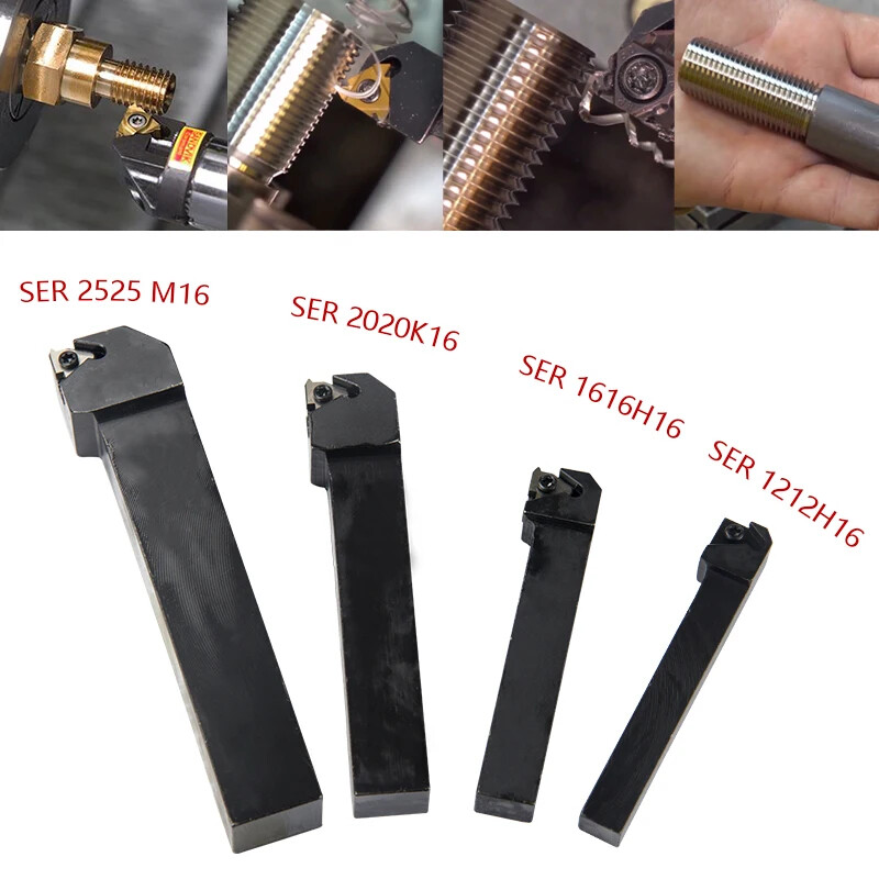 External Turning Tool Lathe Bar Holder SER1010H11 1212H16/11 1616H16/11 SER2020K