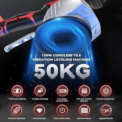 Cordless Tile Vibrator Leveling Machine for Milwaukee 18V Battery Tool Only