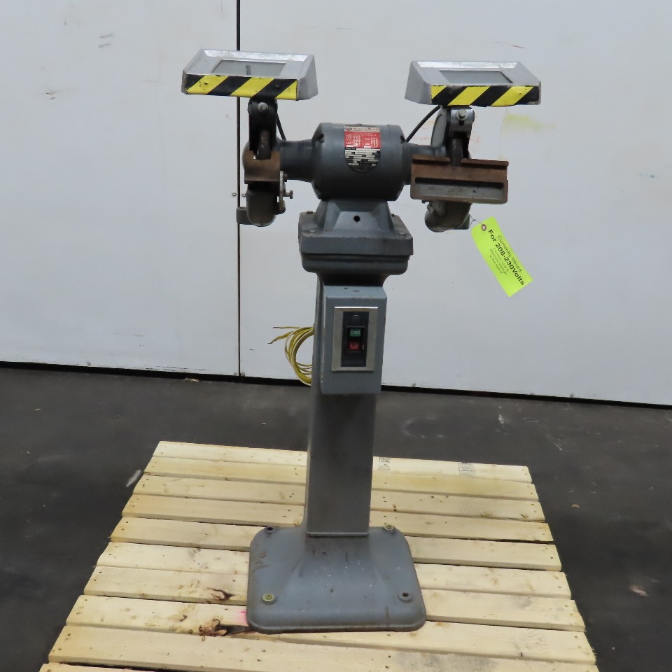 Rockwell 23-200 Vintage 7″ Pedestal Grinder 1/2Hp 208-220/440V 3Ph 3450RPM