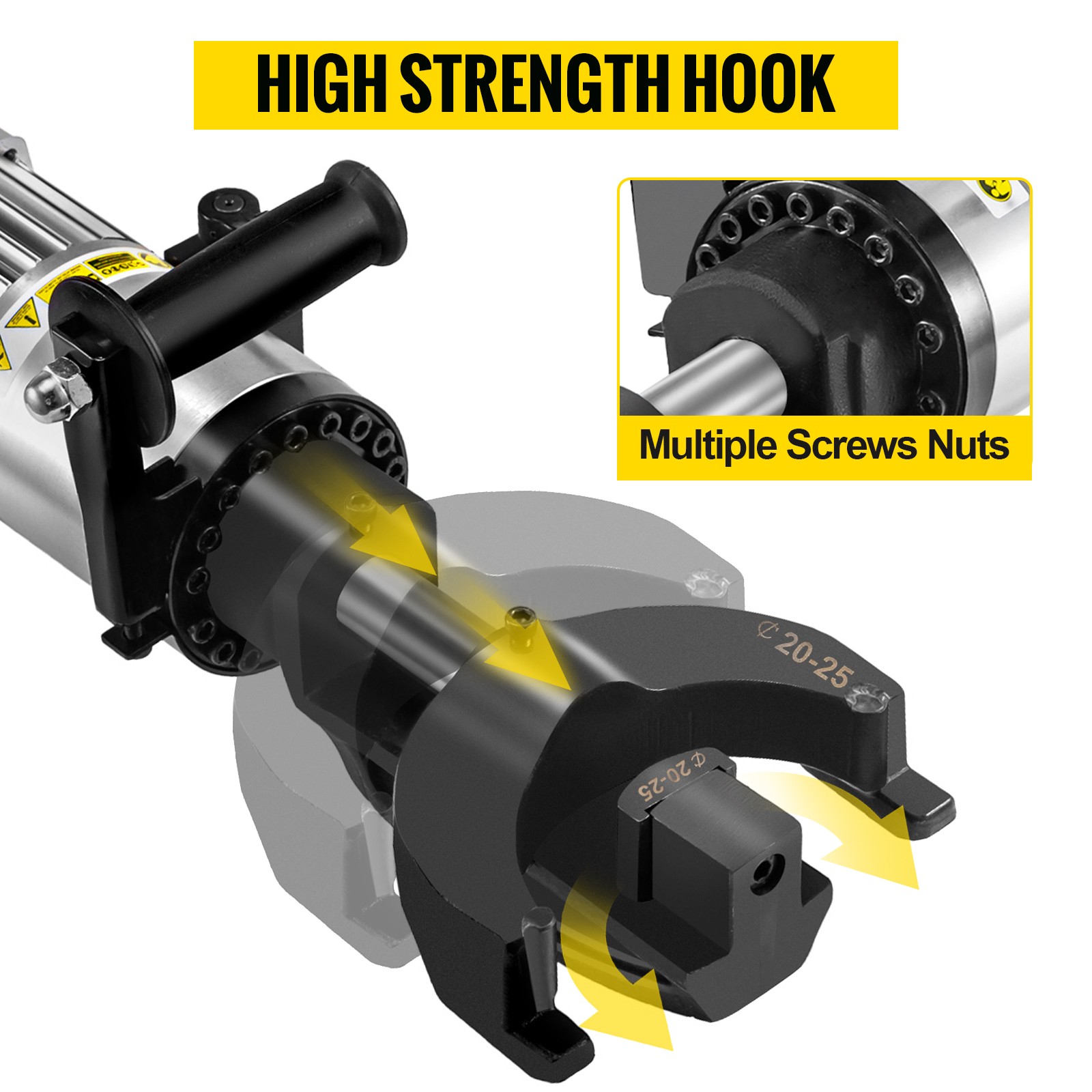 Portable Handheld 1500W Electric Hydraulic Rebar Bender 6mm-25mm Bending Range