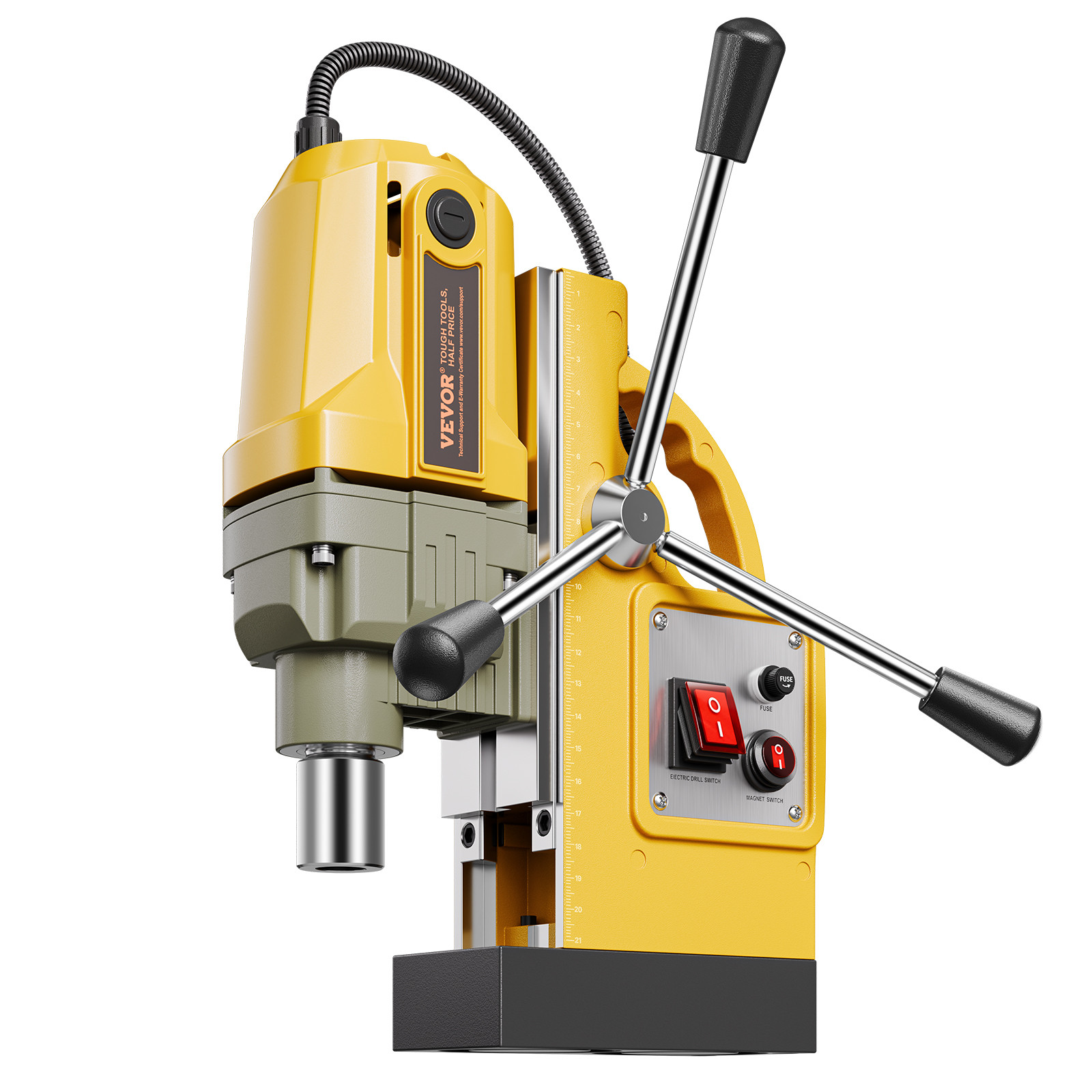 VEVOR Magnetic Drill 1400W 2810 lbf Mag Drill Press 1.6 in Boring Diameter