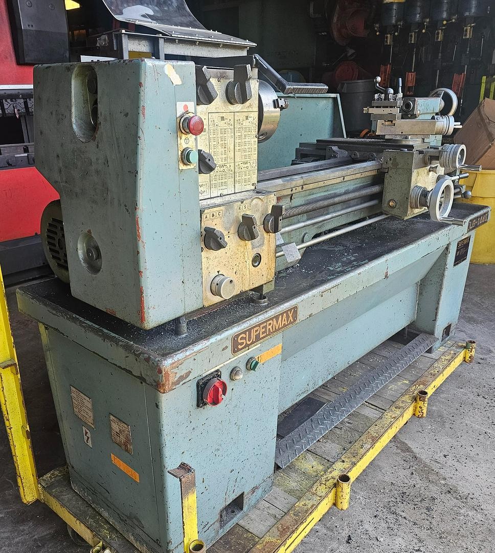 14″ x 40″ Supermax LG-1440 Geared Head Gap Bed Engine Lathe