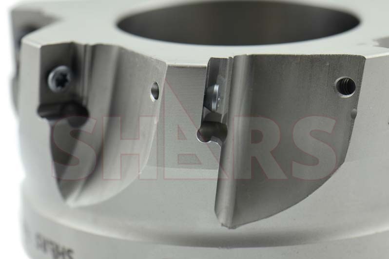 4″ 90° INDEXABLE FACE MILL APKT 1604 INSERT 8FL W/Certificate $409.00 OFF #[
