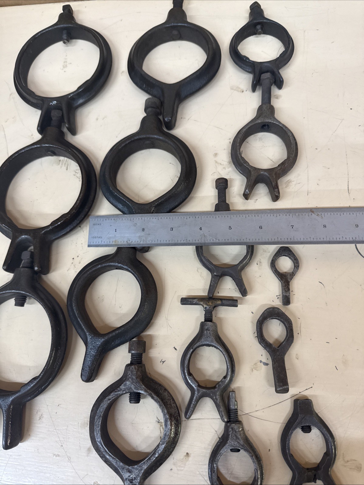3-1/2”-5/8” Lot Of Lathe Drive Dogs Most Are Brown And Sharpe Lot 1