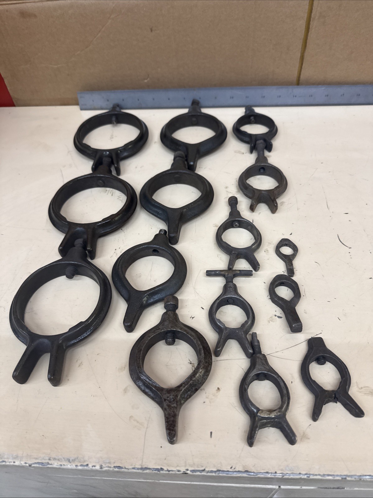 3-1/2”-5/8” Lot Of Lathe Drive Dogs Most Are Brown And Sharpe Lot 1