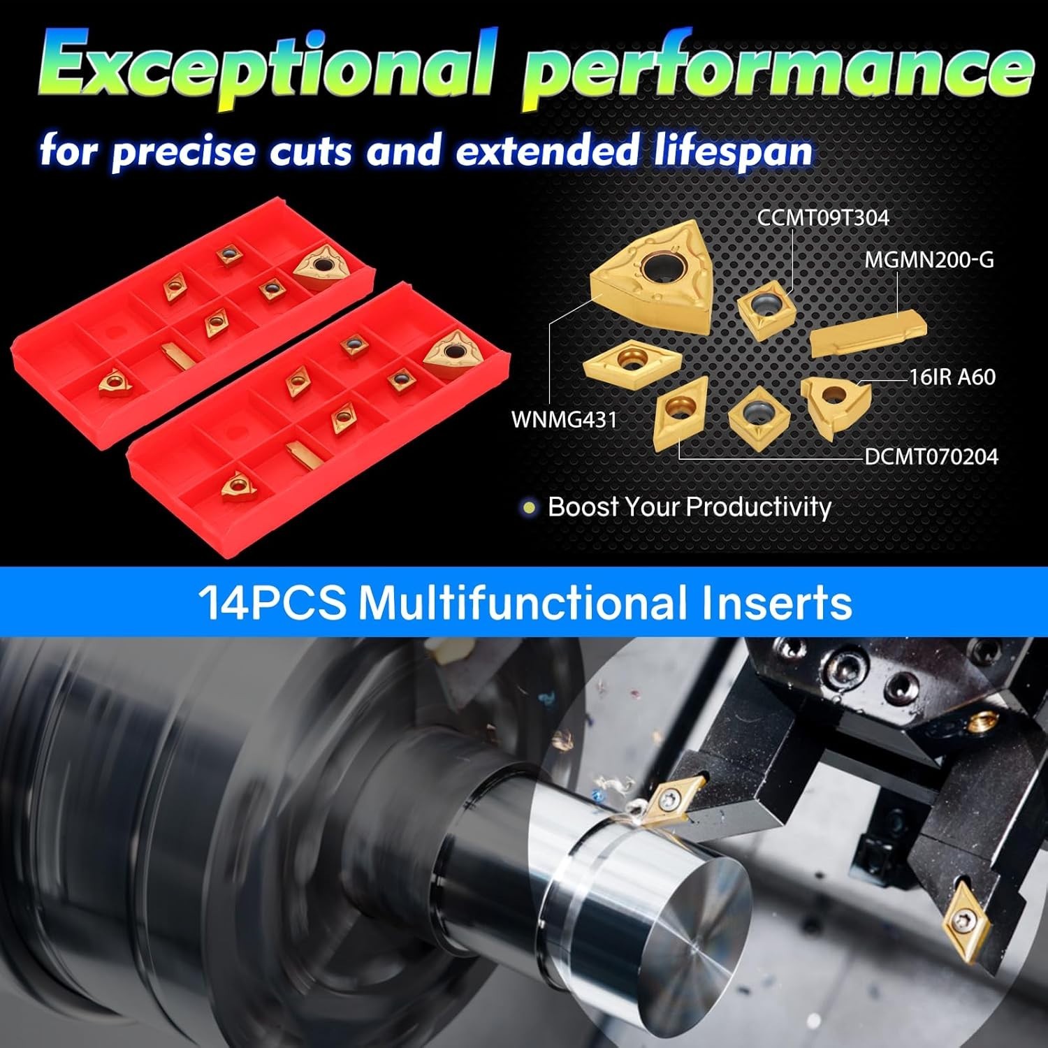 21-Piece Indexable Lathe Turning Tool Kit – Ultimate Precision & Versatility