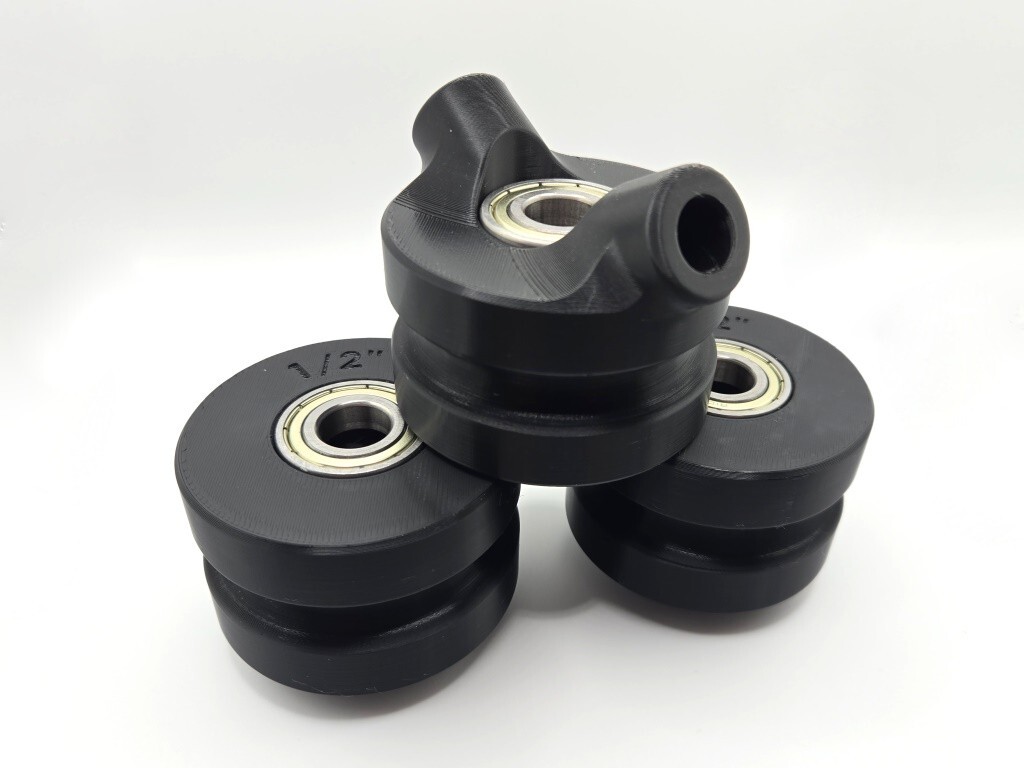 FF512 Tube Roller Dies, 1/2” Round Tubing for FF512 Bender, Full Set
