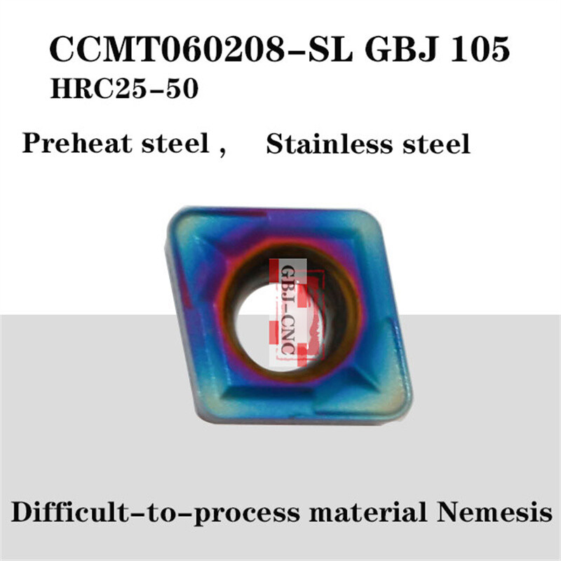 HRC55 Hard material CCMT060204-SL 060208-SL CCMT2 2 1 2 Carbide turning insert
