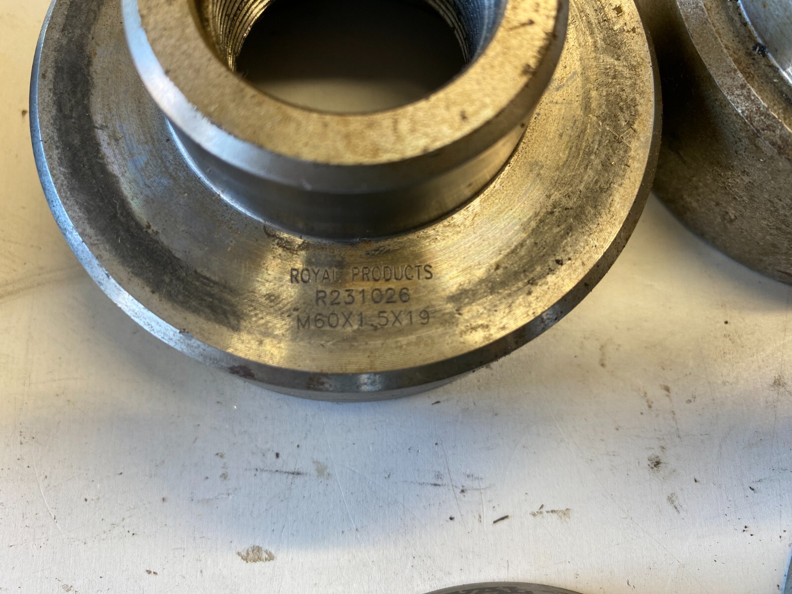 6 Lot Royal Products m75x2x22 m55x2x21 m60x1.5×19 25 CNC Lathe Chuck Adapter