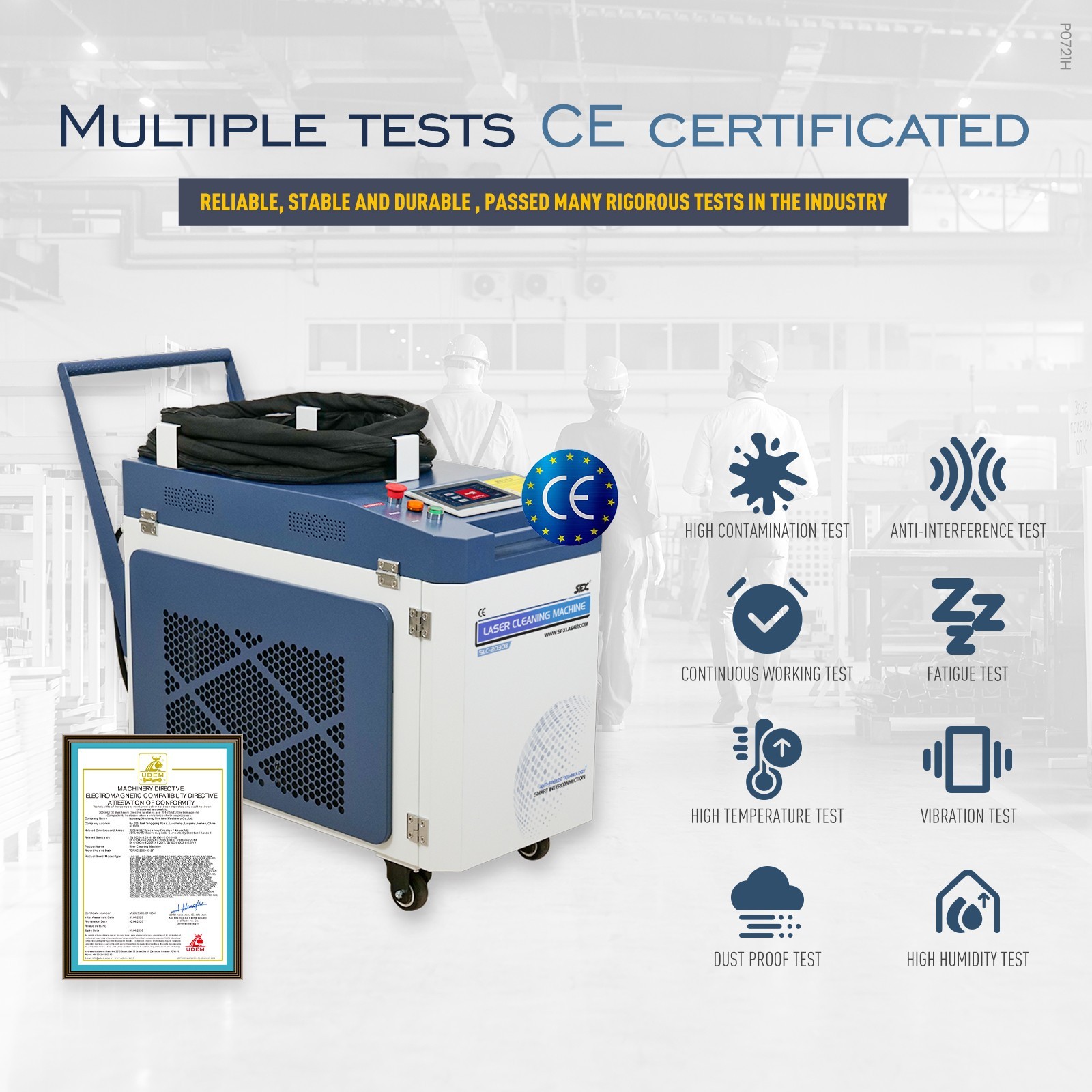 Used SFX Integrated Laser Cleaning Machine 2000W for Metal Rust & Paint Removal