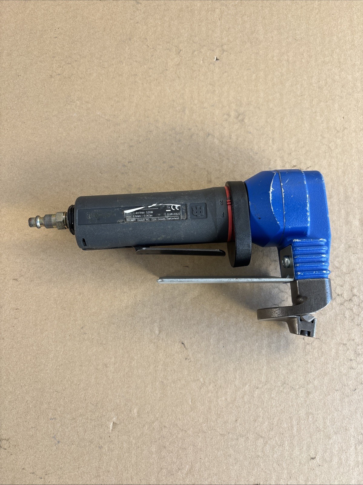 Trumpf S160-7 Pneumatic Air Nibbler Sheet Metal Cutter Made In Switzerland