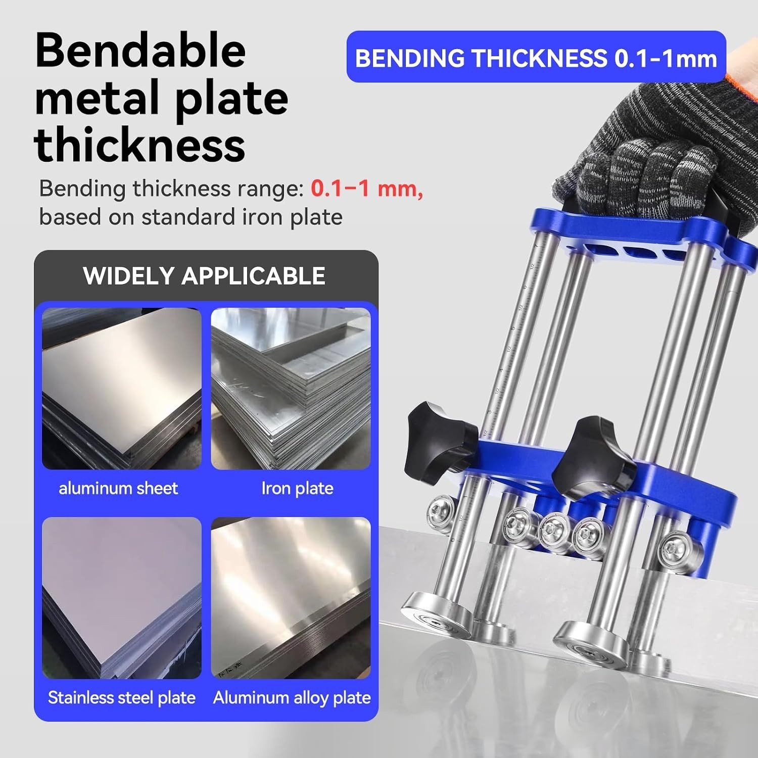 Versatile 2 Station Metal Bender with Accurate Depth Gauge – Lightweight Design