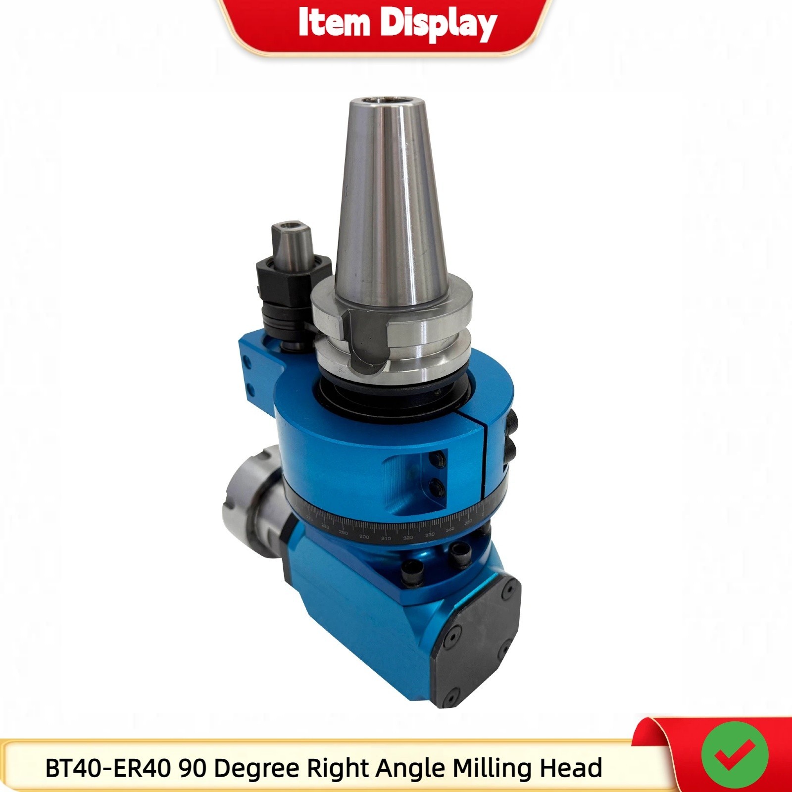 BT40-ER40 90 Degree Milling Head CNC Machining Center Side Milling Head