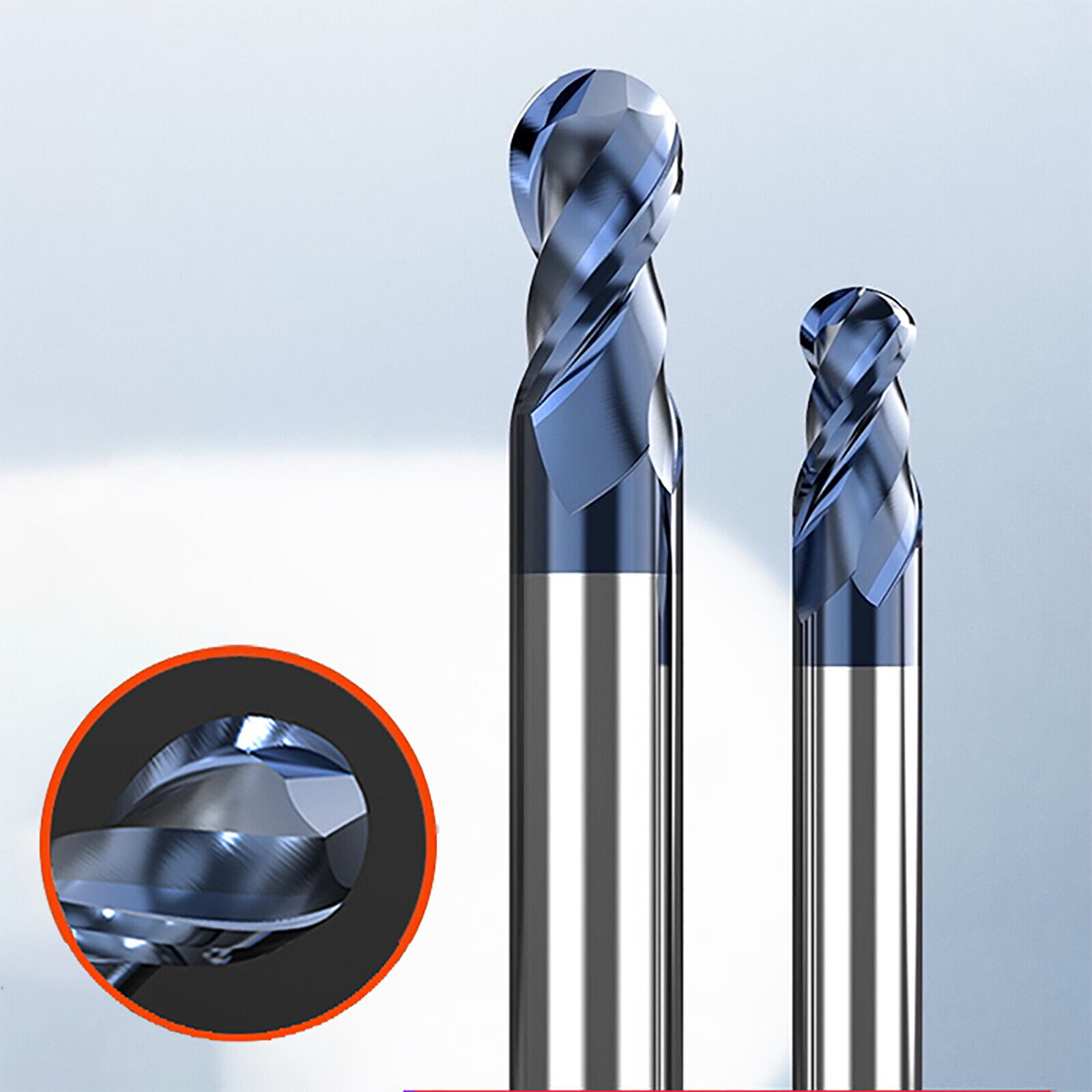 Ball Nose Round End Mill Drill TISIN Coating Milling Cutter Engraving Bit Or CN