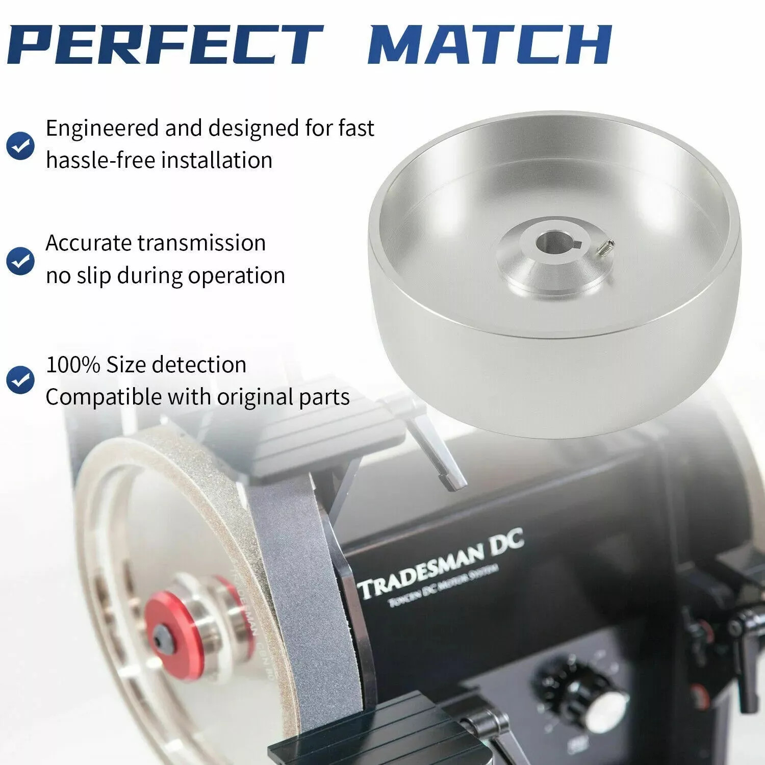 Belt Grinder 2×72 Wheel Set for Knife Grinder 6″ Drive Wheel Crowned 5/8″ Hole